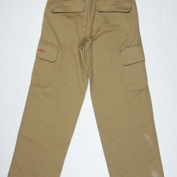 Old Navy Cargo Utility Pants 16 XL Boy Youth Elastic Waist Khaki Reinforced Knee - Picture 6 of 8